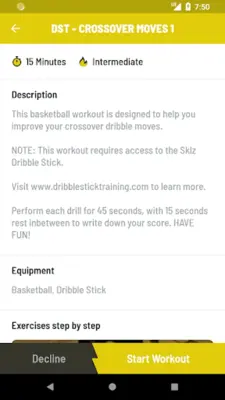 Dribble Stick Training android App screenshot 2